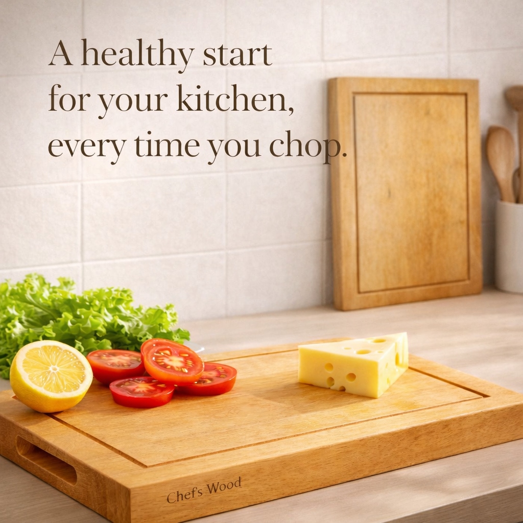 Chef’s Wood SolidCut Pro™ – 1.5 Inch Thick Tamarind Wood Cutting Board, High Density Heavy Duty Butcher Block (15 × 12 Inch)