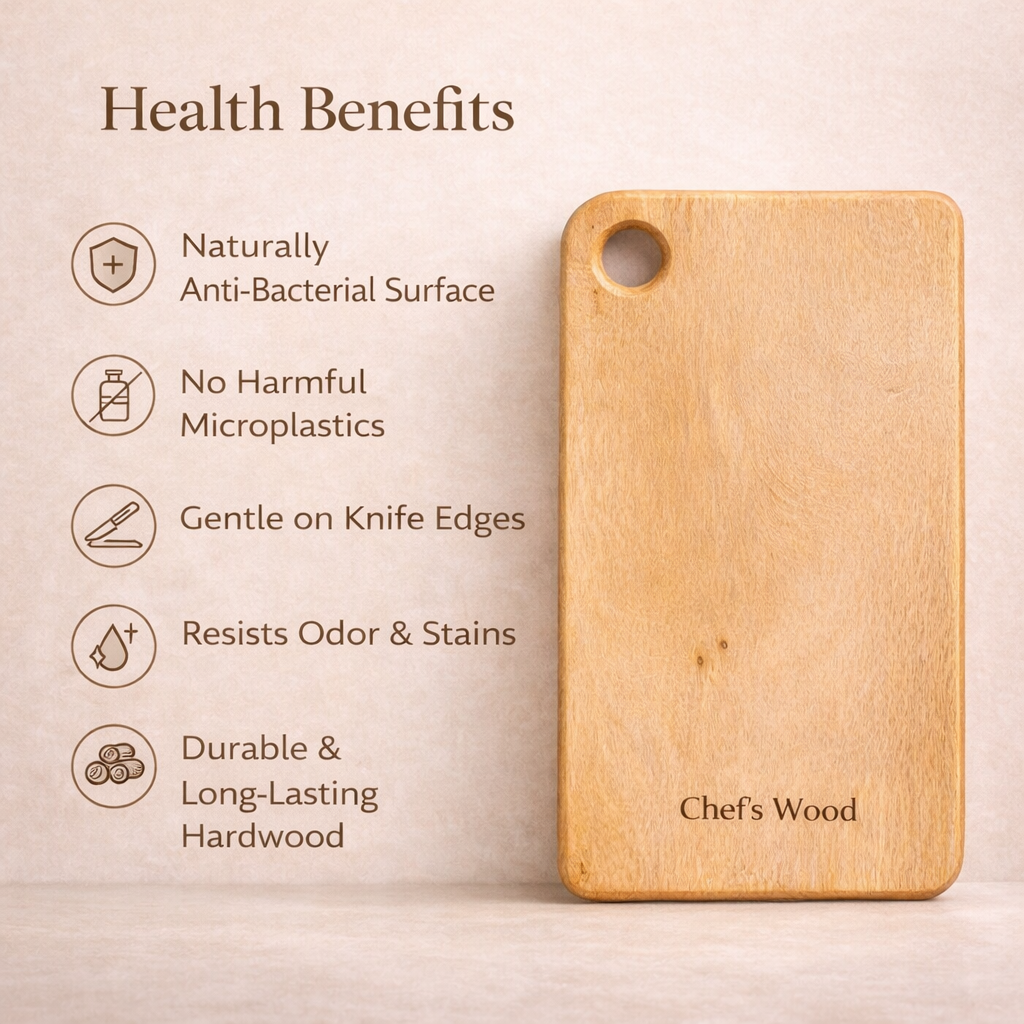 Chef’s Wood PrimeCut™ Tamarind Cutting Board – 1 Inch Thick, Heavy Duty, High Density Solid Wood Block